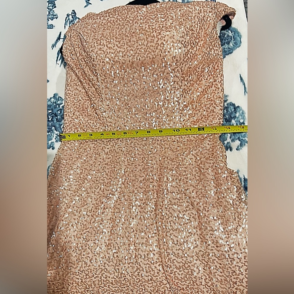 Sequin Strapless Dress